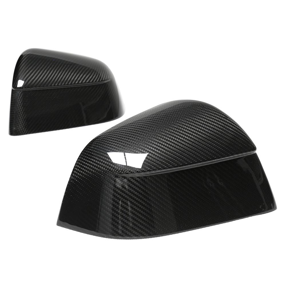 Real Carbon Fiber Rear View Mirrors Cover For New Tesla Model Y Launch 2025+ Juniper 2025  Side Door Rearview Mirror Cover Matte