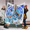 1pc Haaland11 Theme Blanket - Digital Print, Polyester, Cozy for All Seasons, Perfect for Outdoor, and Travel