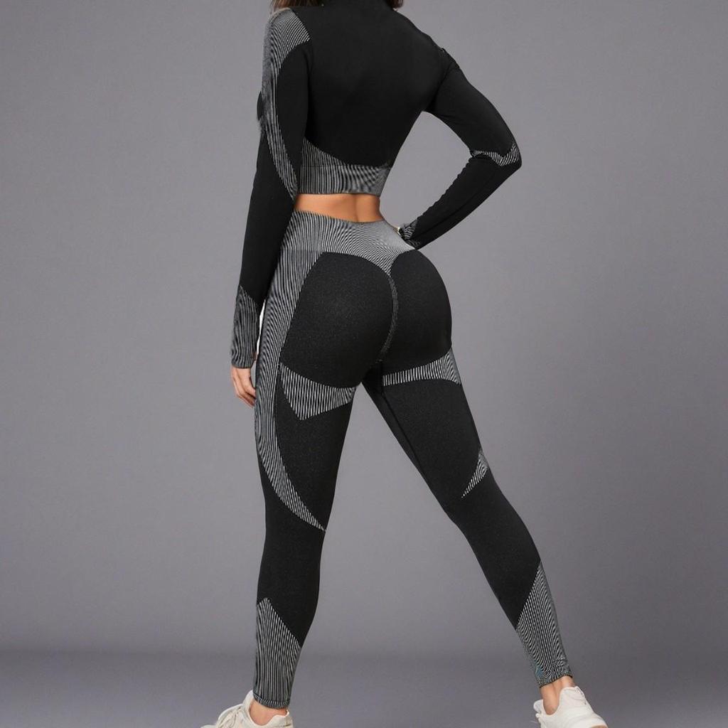 Women's Long Sleeve Yoga Top & Fitness Set - Autumn/Winter