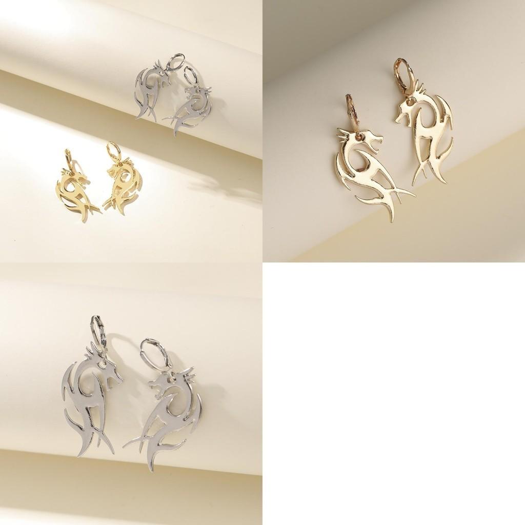 Stylish Copper Plated Dragon Earrings For Women Perfect For Occasions