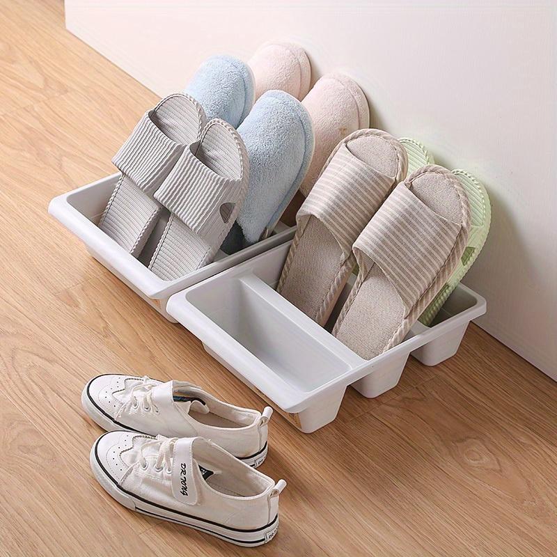 Simple Modern Nordic Style Vertical Economy Slippers Rack Space Home Shoes Storage WF