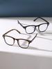 2PCS Women Anti-Blue Light Clear Glasses Plastic Fashion Men Square Frame Eyeglasses For Daily Life Accessories.