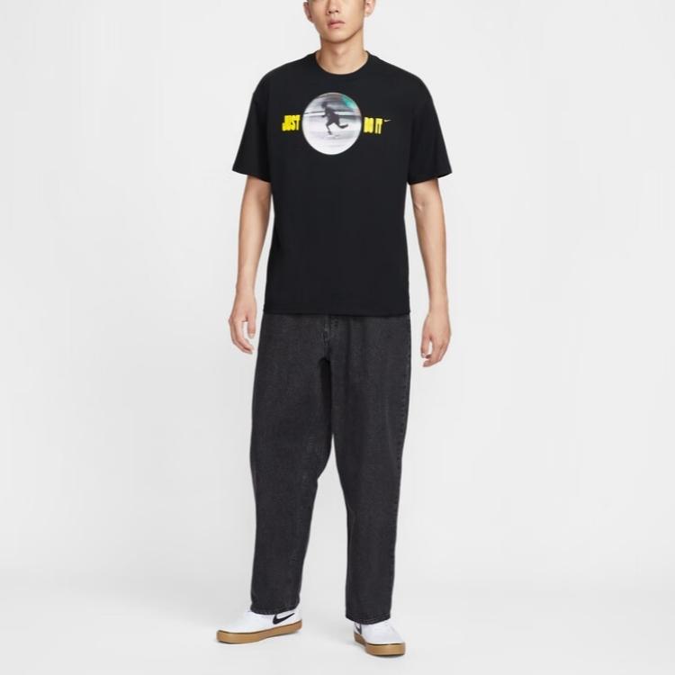 Nike SB Just Do It Loose Fit Crew Neck Short Sleeve T-Shirt Men Tops IV5614-010