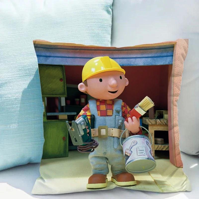 B-Bob der Baumeister Dekorative Kissenhülle x Zierkissen Kissenbezüge Herbstdekoration Raumdekor Kissenbezüge