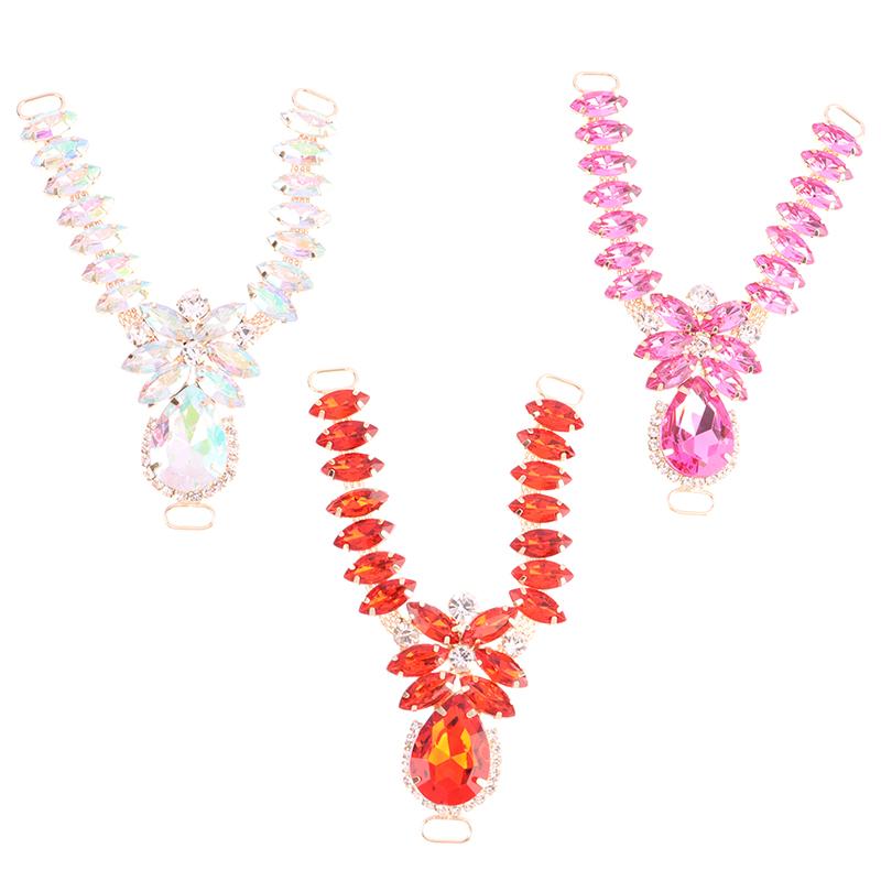 1Pc Shoe Buckles Sandals Buckles Diy Handwork Shoe Glass Decoration
