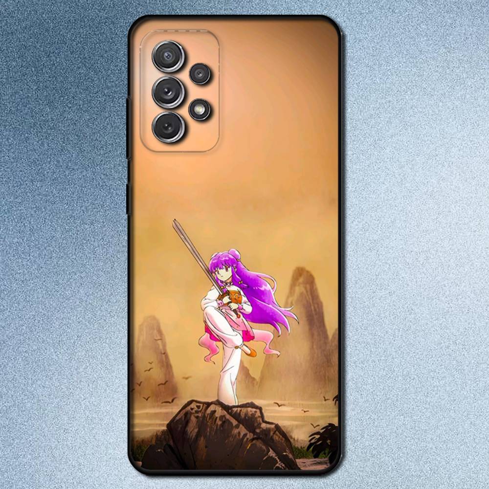 Ranma 1 2 Phone Case For Samsung S25,S24,S21,S22,S23,S30,Ultra,S20,Plus,Fe,Lite,Note,10,9,5G Black Cover