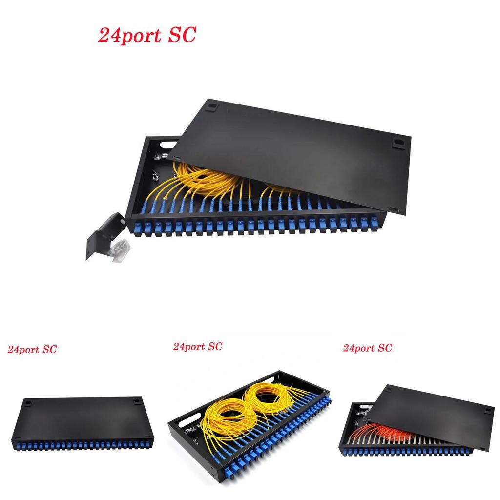 24 Ports Fiber Patch Panel With Sc Pigtail Adapter For Enhanced Connectivity Solutions