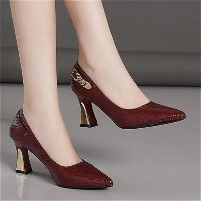 Mode Mode Vrouwen Hoge Hakken Schoenen Sexy Puntige Neus Elegant Jurk Sandalen Vrouw 2025 Nieuwe Lente Designer Feest Trend Pumps Zapatos