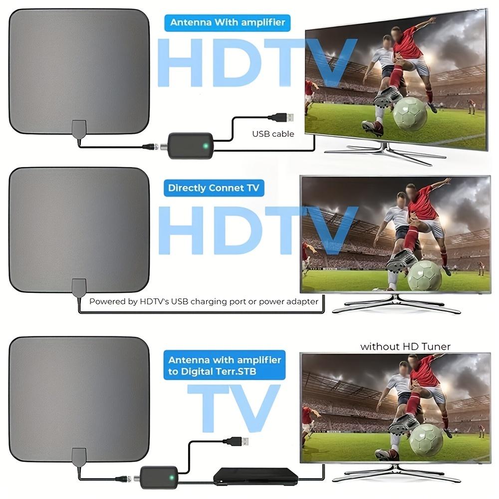 HD Digital TV Antenna Supports 4K 1080p Indoor Amplifier Signal Booster