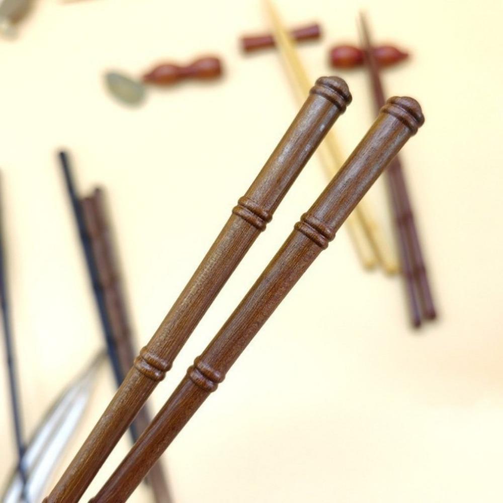 1 Par Hashis de Madeira de Cor Sólida Estilo Japonês Hashis Pontiagudos Hashis de Sushi de Alta Qualidade