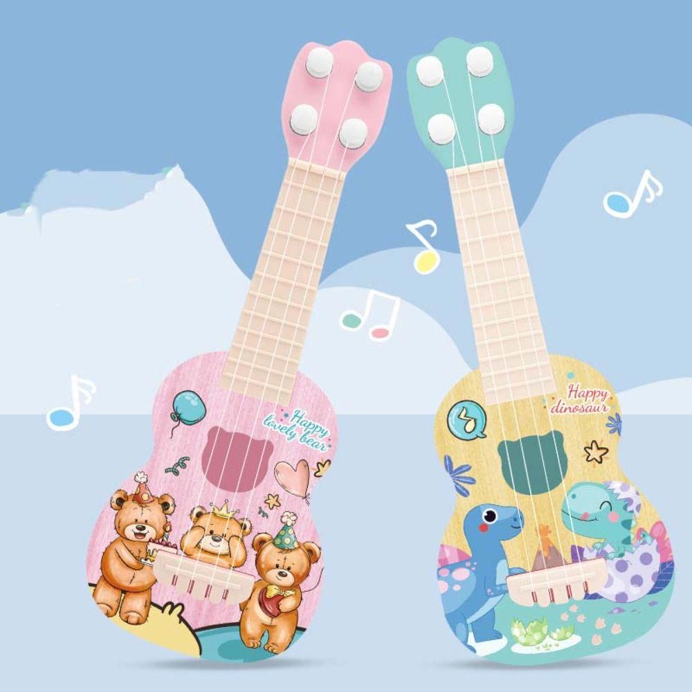 Nylon Strings Simulation Ukulele Toy 4 Strings Small Guitar Toy Ukulele Guitar Toy  Children Toys