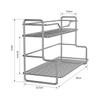Desktop Storage Rack with Guard Rail Multipurpose Shelf Stable for Desk
