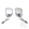 Universal Motorcycle Adjustable 8mm Rear View Rearview Side Mirrors Left Right For Harley Honda Yamaha