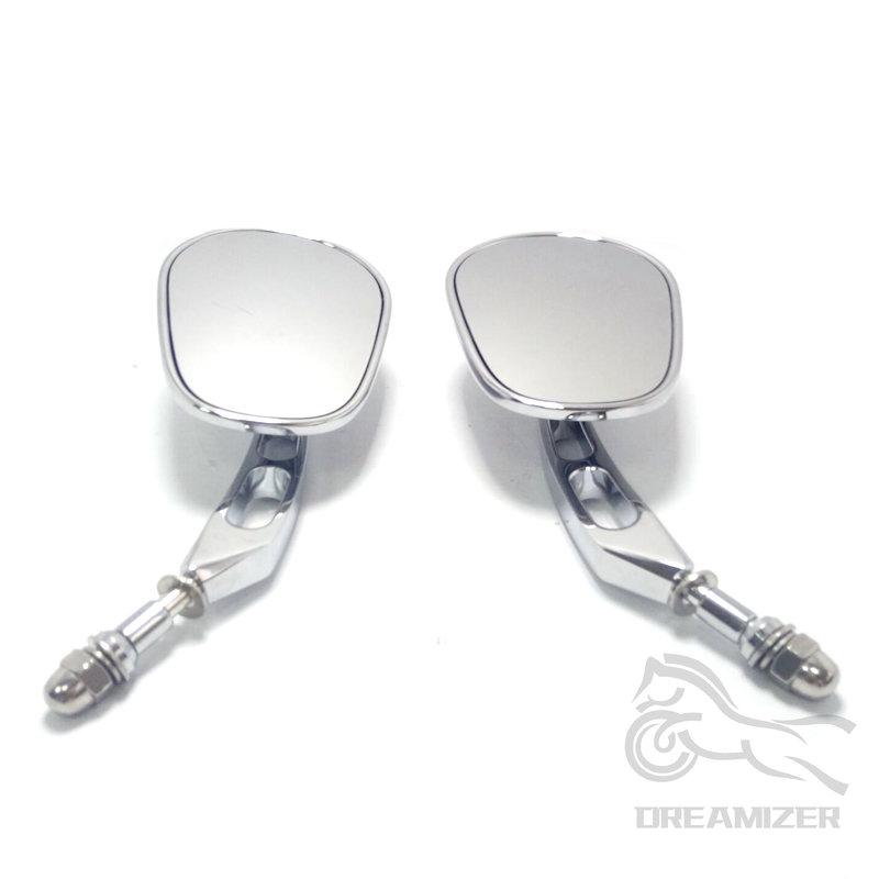 Universal Motorcycle Adjustable 8mm Rear View Rearview Side Mirrors Left Right For Harley Honda Yamaha