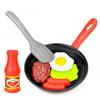 Play house cooking kitchen utensils toys kitchen simulated stir-frying pan steak food pan toys