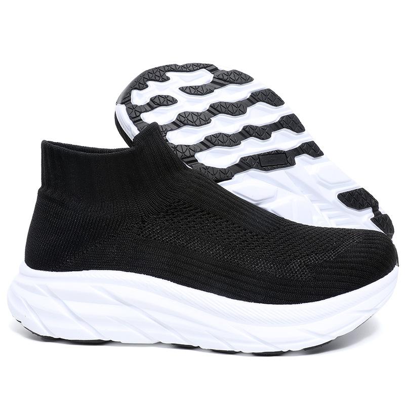 

Носки и обувь мужские летние модели дышащие носки-чехлы из сетки с плетением «муха», легкие кроссовки средней высоты для бега, мужские влагоотводящие для тренировок 44