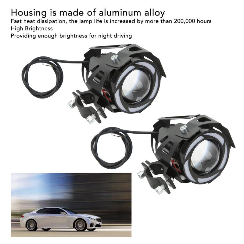 LED Work Lamp Motorcycle LED Spotlight IP68 Waterproof 12-60V High Low Beam Colorful  for Truck for Car