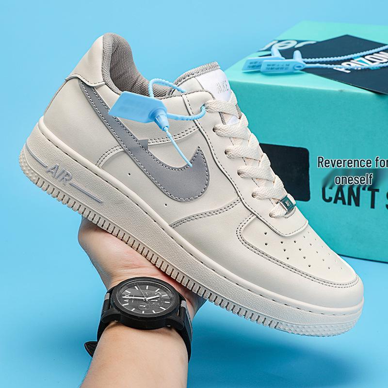 AJ 2024 Herren Air Force One Freizeit-Sneaker - Vielseitig, Dicksohlig, Weiße Schuhe für Paare