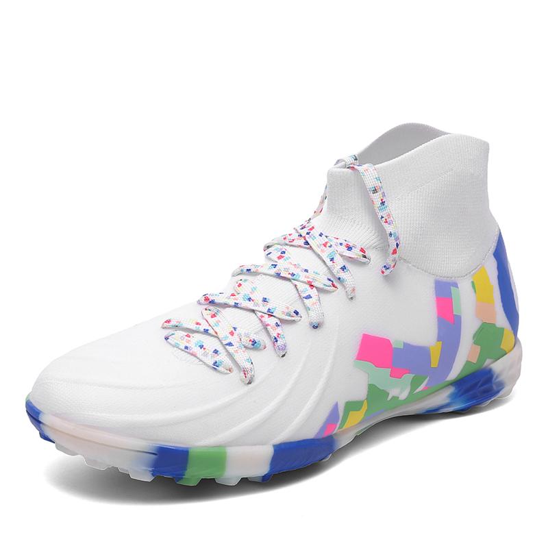 Super Star Fashion Yellow Men's Football Sneakers Unisex Professional Soccer Turf Shoes Big Size 46 Futsal Boots Men Trainers