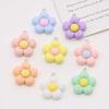 Vibrant Resin Sunflower 5-Petal Pendant Keychain – DIY Flower Jewelry Accessory