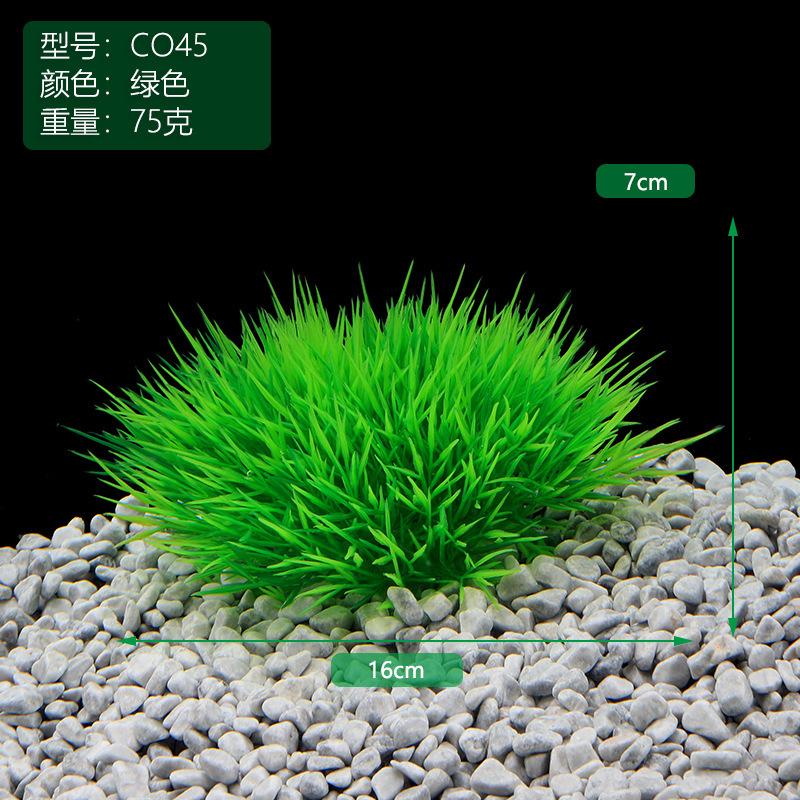 Fish Home Fish Tank Decoration Fish Tank Landscaping Aquarium Plastic Simulated Water Grass Straw Pile Fake Water Grass