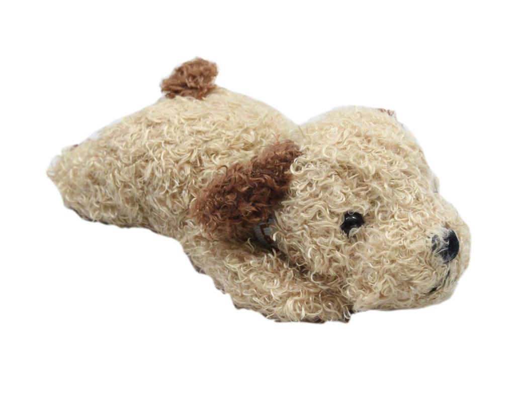 Shinada Lazy Party Fluffy Dog Brown (Small) 8 x 18 x 6 cm Plush Toy, Animal Merchandise, FLPB-0100