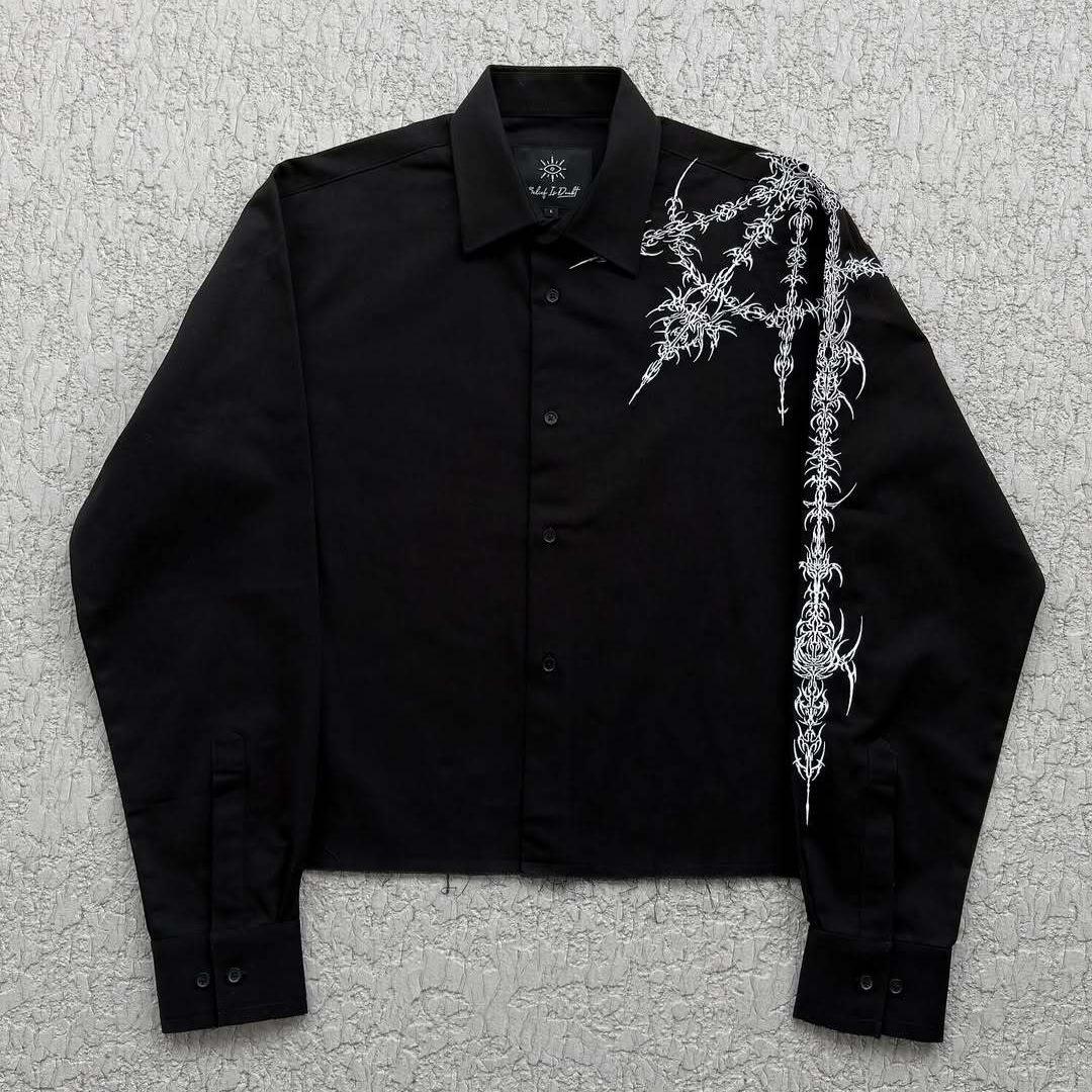 Дизайнерский стиль уличной одежды дерзкий и красивый S чёрный