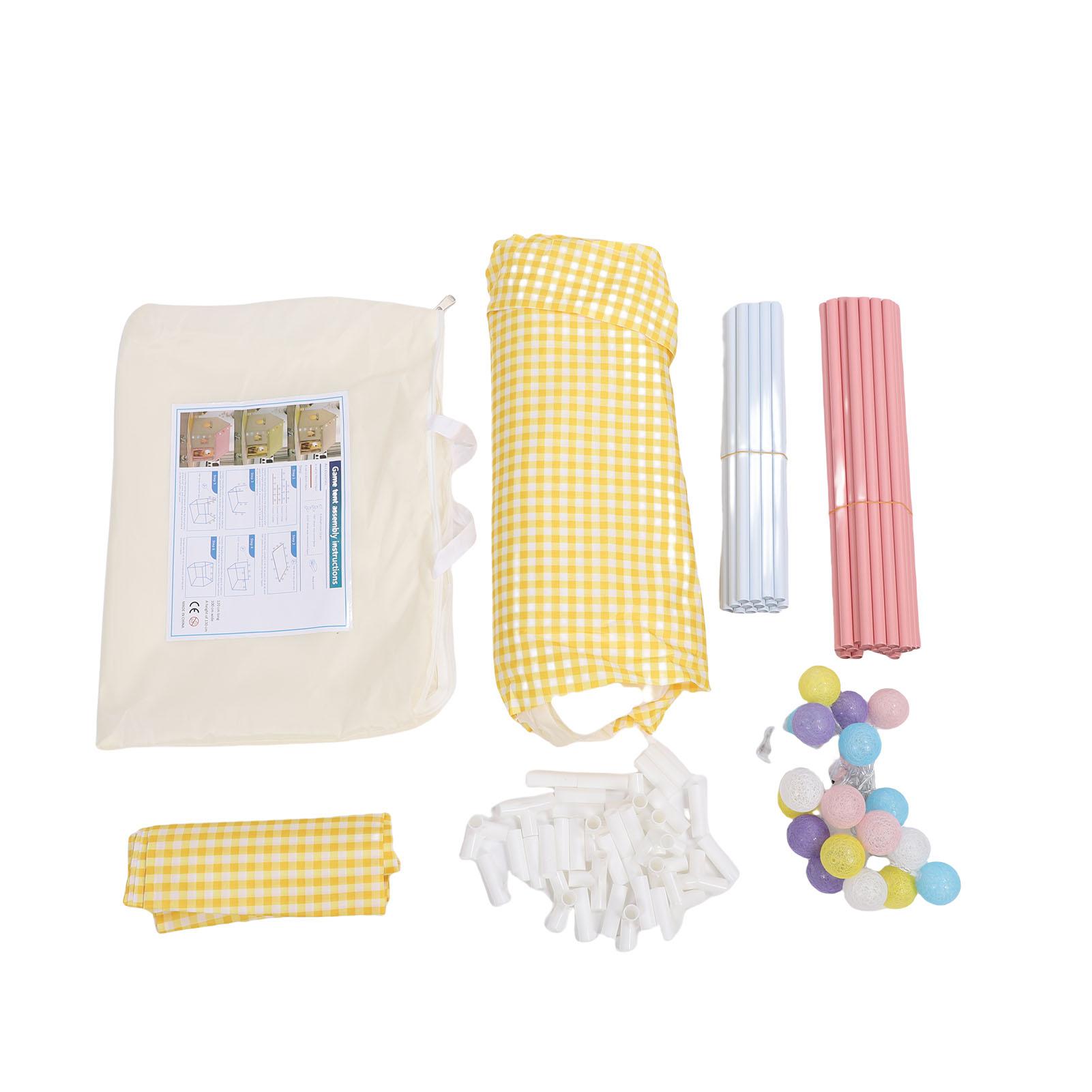 Детская игровая палатка для дома, большая вместимость, детская игровая кровать-палатка для дома со светом, для дней рождений, парков