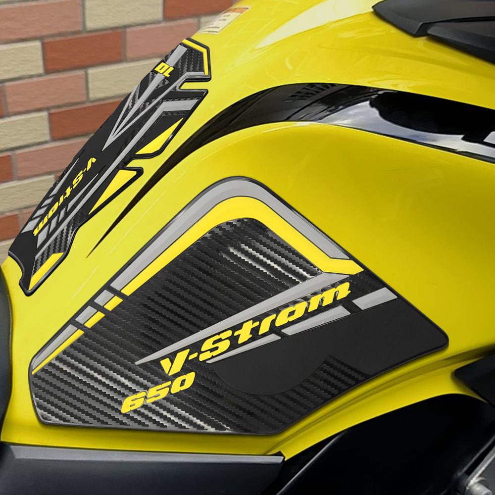 For Vstrom DL650 V-strom 650 XT 650XT DL 650 Motorcycle Stickers Rubber Oil Tank Pad Protector Side Non-Slip Protection Decals