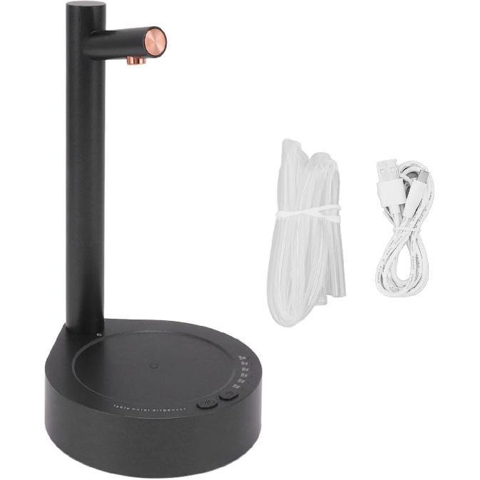 Cordless Water Bottle Pump, Portable Electric Water Bottle Pump, Desktop Water Bottle Dispenser, USB Charging, 6 Levels of Water Output, 1800mah for