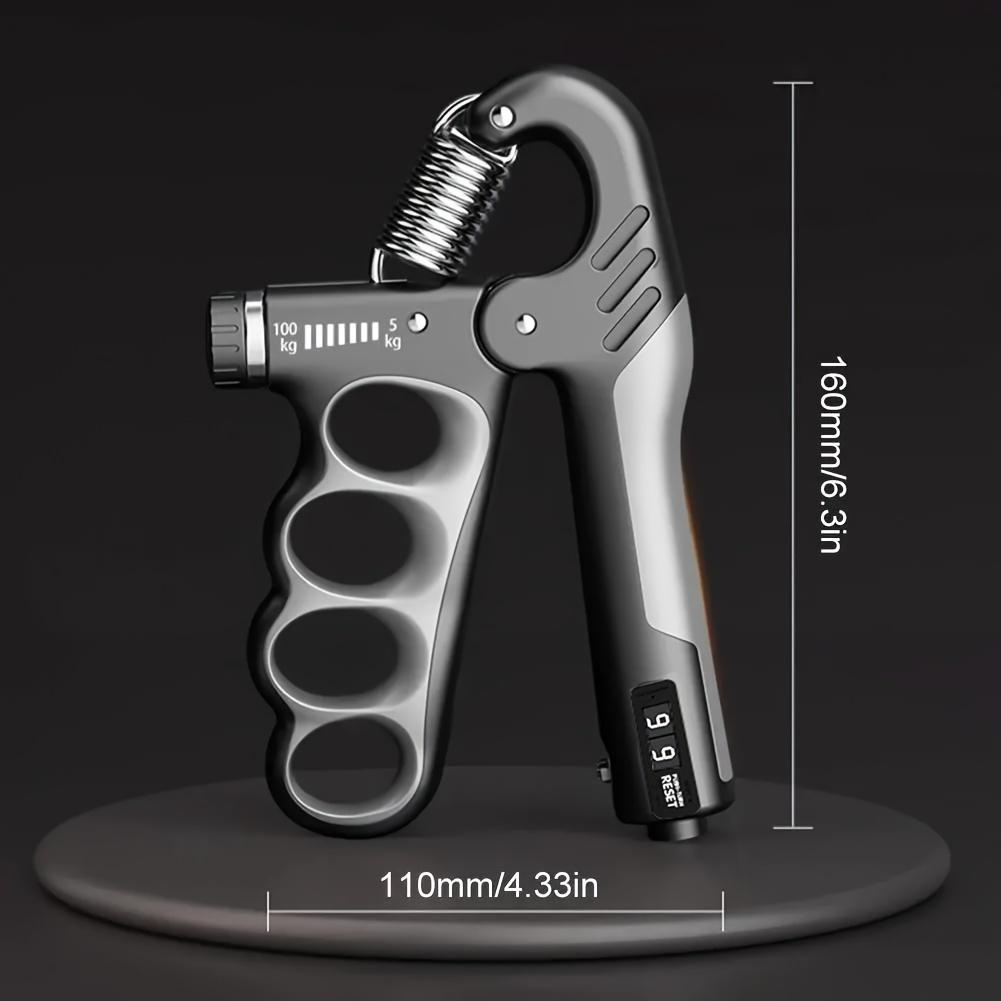 Adjustable Grip Strength Trainer Mechanical Counting Wrist Expander Gym Training Grip Holder Adjustable Resistance Grip Holder 1PCS серый
