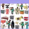 Conjunto de Decoração de Bolo Blocos de Construção Tema Minecraft Para Suprimentos de Festa