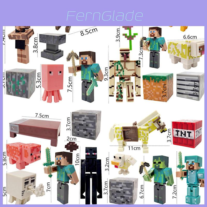 Minecraft Theme Building Blocks Cake Decoration Set For Party Supplies