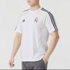 adidas Real Madrid Football Casual Striped T-Shirt Men's White JF2591