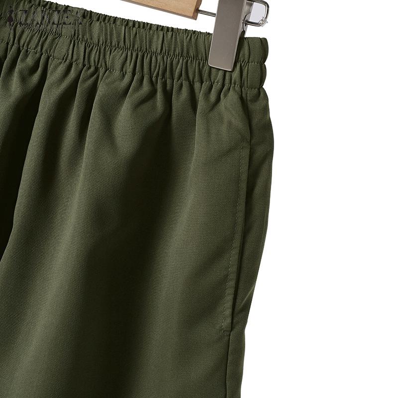 ZANZEA Lässiges Zweiteiler-Set aus ärmelloser Bluse und Shorts für Damen