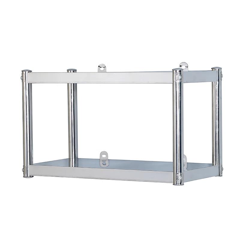 Lan Tu 2-Tier Stainless Steel Kitchen Wall Shelf