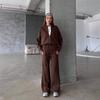 Casual Suit American Fall-winter Pullover Sporty Women's Clothing Fashionable Street Long-sleeved Coat Long Pants Two-piece Set.