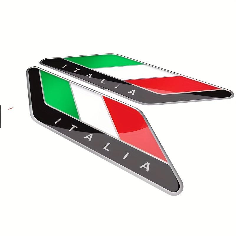 2pcs Italy Flag Limited Edition Racing Sport Decals Italia Flag Emblems AccessoriesBadge Fender Decal Design for Motorcycle Car Truck Bike