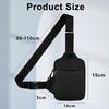 Sling Bag, Waterproof Chest Bag for Men and Women, Mini Breathable Crossbody Shoulder Bag with Zipper