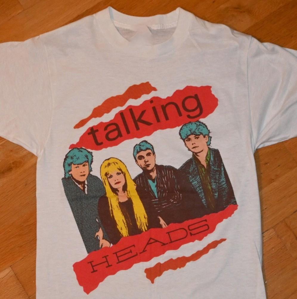 1980 s TALKING HEADS vtg Rare! concert tour tee shirt EN601 Unisex T-Shirt S