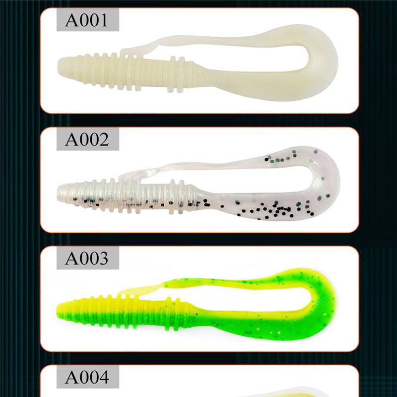 FTK Tail Thread Lure 8 Pieces Lure Shaker Soft Jig Head Gift Swing 8cm Weight 2.7g Fishing Tackle