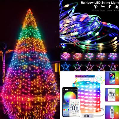 Smart USB Bluetooth App Control LED String Light Waterproof Outdoor Fairy Lights For Party Christmas Tree Lights Wedding Decor