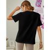 Womens Anime Cat Lover Graphic T Shirt Black Pink Lettering Soft Stretchy Breathable Fabric Short Sleeve Comfortable Fit Playful Design Allseason
