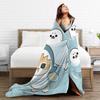 Mofusand Flannel Blanket Autumn  Super Warm Throw Blanket for Kids Adult Home Decor Funny Bedspread Sofa Bed Cover