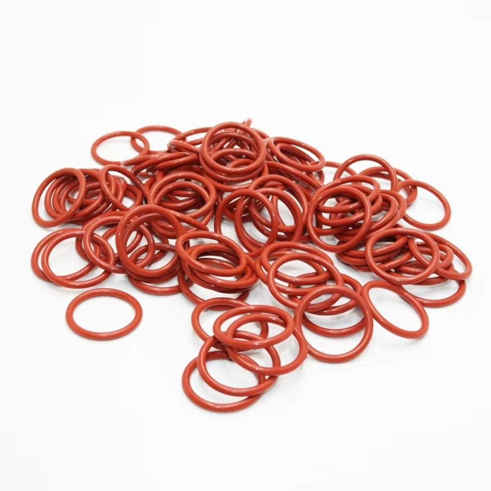 225PCS High-temperature Resistant Silicone O-Ring Set Oil-Resistant Rubber O-Ring Seal  Pipelines