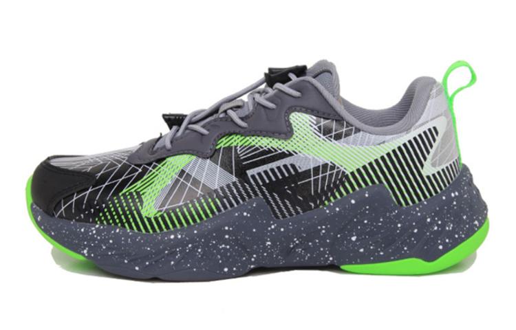 Li Ning YOUNG Нескользящие Амортизирующие Износостойкие Легкие Повседневные Кроссовки Черный Серый Зеленый Подростки YKCS120-11 35