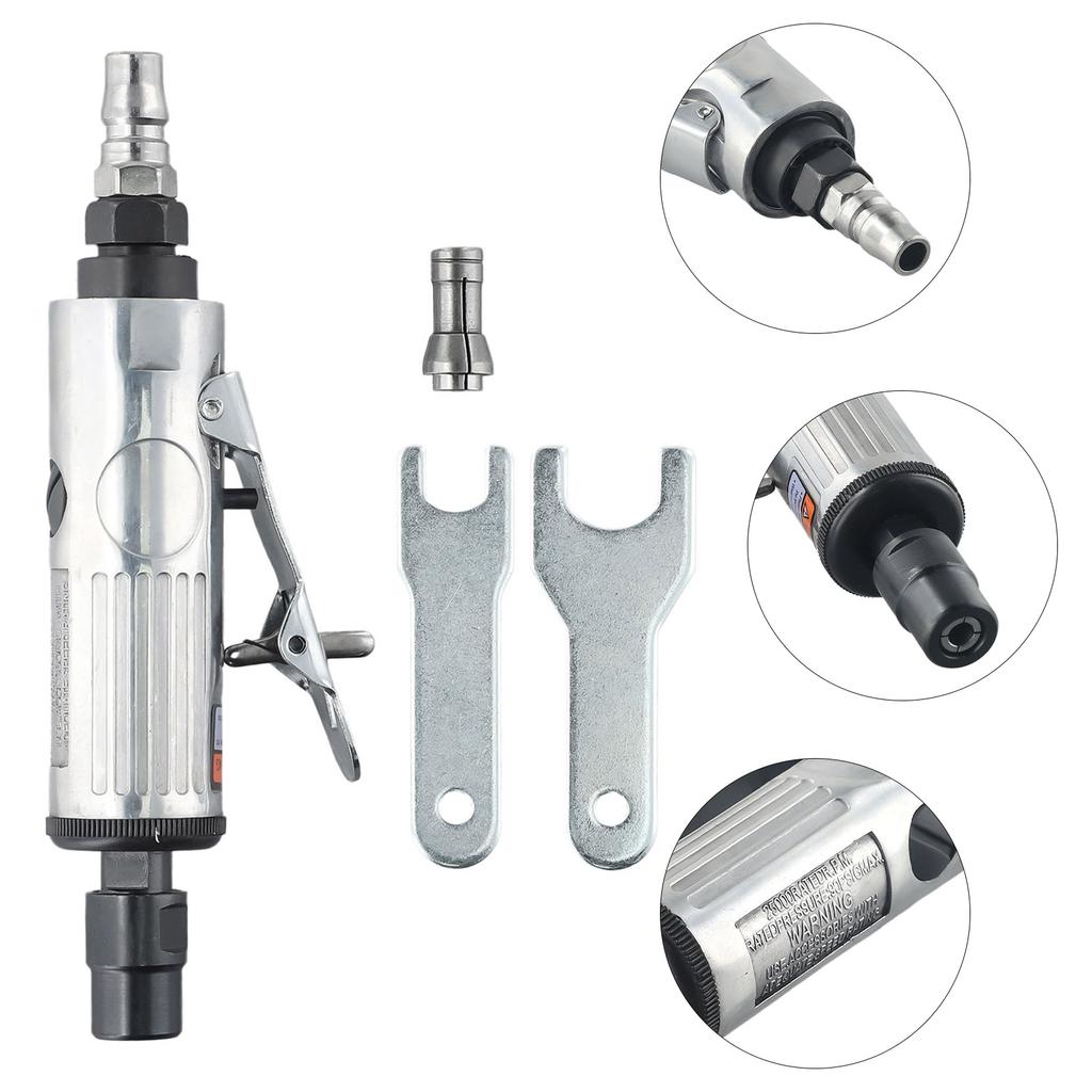 For Various Metal Moulds Pneumatic Air Die Grinder Powerful Operation Professional Aluminum Alloy Housing Compact