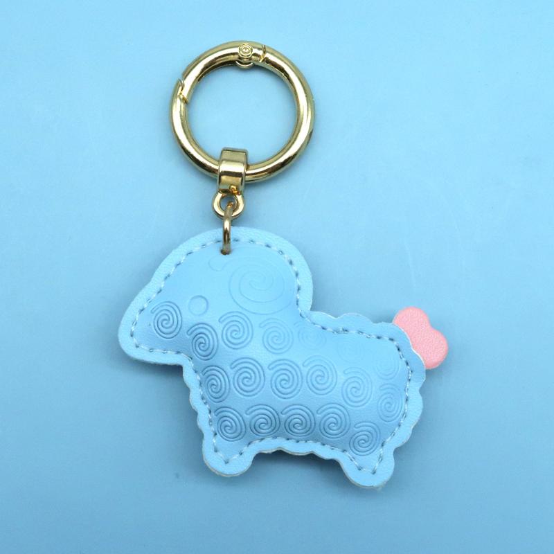 2027 Lunar New Year Goat Pendant Durable Pu Sheep Keychain Bag Decor Gift For Friends