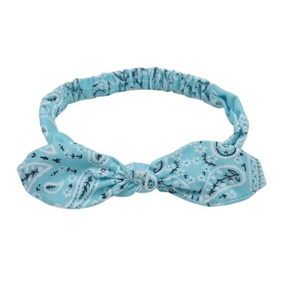 Elastic Headband Rabbit Ear Knot Design Elastic Hair Wrap Comfortable Secure Fit Wave Boosting Compression Hair Band