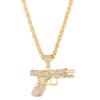 Hip Hop Pistole Halskette Kreative Mode Herren Schmuck Pistole Anhänger Halskette